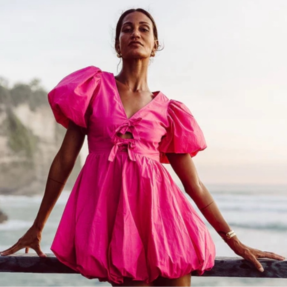 Cleobella Lalita Pink Mini Dress